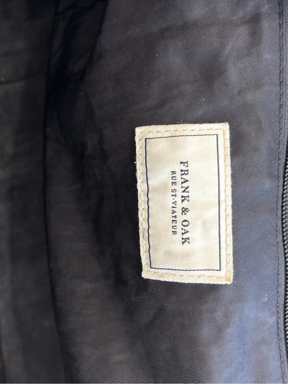 Frank and Oak  Classic Canvas Weekender Bag - Navy